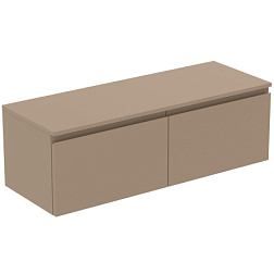 Модуль под раковину Finesse 120,2х44х38,8 см, со столешницей, серо-бежевый матовый, Ideal Standard E3425UP Ideal Standard