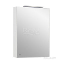 Зеркало Oleta 50х70 см, белый матовый, правый, с подсветкой, Roca 857644501 Roca