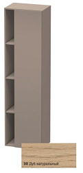 Шкаф-колонна DuraStyle 50х36х180 см, корпус-базальт матовый, фронт-дуб натуральный, правый, подвесной монтаж, Duravit DS1249R3043 Duravit