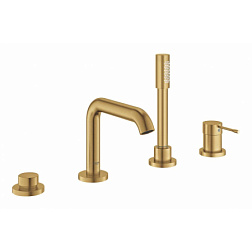 Смеситель на борт ванны Essence New матовый, на 4 отв., золото, Grohe 19578GN1 Grohe