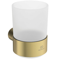 Настенный стакан Conca шлифованное, золото, с держателем, Ideal Standard T4505A2 Ideal Standard