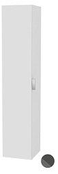 Шкаф-колонна Edition 11 35х37х170 см, антрацит глянцевый, левый, система push-to-open, подвесной монтаж, с бельевой корзиной, Keuco 31331110001 Keuco