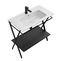 Консоль для раковины Piano 83х47х83,3 см, Next, черная матовая, Kerama Marazzi PIA.N.85\BLK Kerama Marazzi