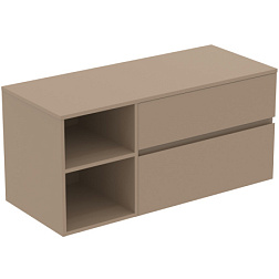 Модуль под раковину Finesse 120,2х50,5х55,8 см, со столешницей, серо-бежевый матовый, Ideal Standard E3438UP Ideal Standard