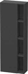 Шкаф-колонна DuraStyle 50х24х140 см, графит матовый, левый, подвесной монтаж, Duravit DS1238L4949 Duravit