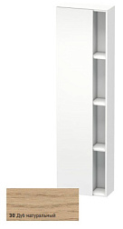Шкаф-колонна DuraStyle 50х24х180 см, корпус-белый матовый, фронт-дуб натуральный, левый, подвесной монтаж, Duravit DS1248L3018 Duravit