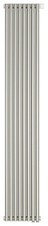 Отопительный дизайн-радиатор Эстет 36х180 см, 8 секций, двухрядный коаксиальный, нижнее подключение, Сунержа 00-0322-1808 Сунержа