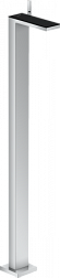 Напольный смеситель для раковины MyEdition 118,2 см, черное стекло, неповоротный излив, с донным клапаном, Axor 47040600 Axor