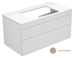 Модуль под раковину Edition 400 105х53,5х54,6 см, дуб кашемир, для раковины 60см, система push-to-open, Keuco 31572870000 Keuco