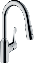Смеситель для кухни с выдвижной лейкой Focus M43 высота 36,4 см, Hansgrohe 71811000 Hansgrohe