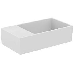 Подвесная раковина Extra 45х25х12 см, левая, нижняя поверхность отшлифована, санфарфор, Ideal Standard T392101 Ideal Standard