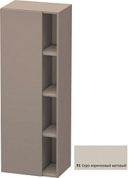 Шкаф-колонна DuraStyle 50х36х140 см, корпус-базальт матовый, фронт-серо-коричневый, левый, подвесной монтаж, Duravit DS1239L9143 Duravit