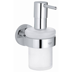 Настенный дозатор Essentials хром, с держателем, Grohe 40448001 Grohe