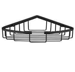 Подвесной контейнер для ванны Niza 34х20,5 см, цвет черный, угловой монтаж, Nofer 09053.BK Nofer