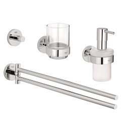 Набор аксессуаров Essentials 4 предмета, хром, Grohe 40846001 Grohe