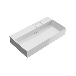 Подвесная раковина Logica 90х48х14,5 см, без отверстий, санфарфор, Kerama Marazzi LO.wb.90.0 Kerama Marazzi