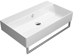 Подвесная раковина Kube-x 80х47х16 см, extraglaze, санфаянс, GSI 9422111 GSI