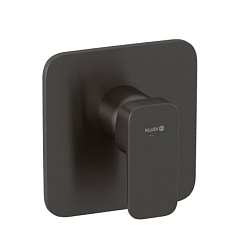 Лицевая часть встраиваемого смесителя Renon 1 функция, оружейная сталь, Kludi 42755N275 Kludi