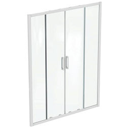 Душевая дверь в нишу Connect 2 150х195 см, реверсивная, 6 мм, белый профиль, Ideal Standard K968701 Ideal Standard