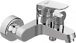 Настенный смеситель Ceraflex аэратор perlator, неповоротный излив, с выходом на душ (без лейки), Ideal Standard B1740AA Ideal Standard