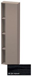 Шкаф-колонна DuraStyle 50х24х180 см, корпус-базальт матовый, фронт-дуб чёрный, правый, подвесной монтаж, Duravit DS1248R1643 Duravit