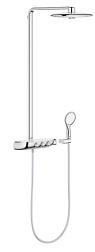 Душевая система без излива Rainshower System SmartControl 1 режим, 22 см, round, термостат, верхний душ, с лейкой, Grohe 26250000 Grohe