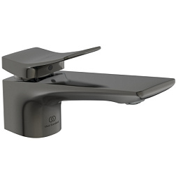 Смеситель для умывальника Conca матовый, высота до излива 6,2см, неповоротный излив, чёрный цвет, без донного клапана, Ideal Standard BC754A5 Ideal Standard