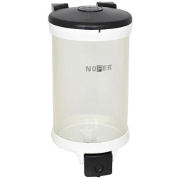 Настенный дозатор Basic 2000 мл, цвет белый, с держателем, Nofer 03019.W Nofer