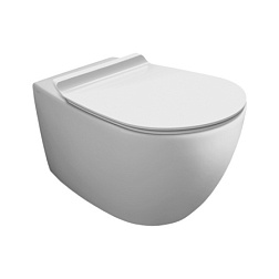 Подвесной унитаз Vignoni 37х56 см, смыв tornado, безободковый, без сиденья, тихий смыв, Simas VI18VERT bi Simas