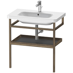 Консоль для раковины DuraStyle 74х44х80,5 см, чёрный орех / графит матовый, Duravit DS988204977 Duravit