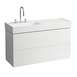 Модуль под раковину Kartell by laufen 118х45х60 см, для раковины, сполкой справа, система push-to-open, Laufen 4.0764.8.033.640.1 Laufen