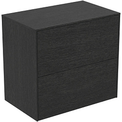 Тумба для ванной Conca 2 ящика, копченый дуб, подвесной монтаж 60х37,3х55 см, Ideal Standard T4327Y4 Ideal Standard