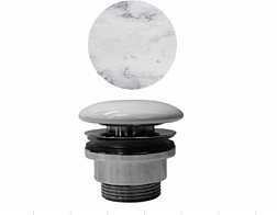 Сливной набор для раковины цвет белый мрамор, белый цвет, без перелива, GSI AC90635 GSI