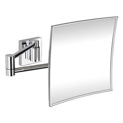 Настенное косметическое зеркало для ванной квадратное, 22 см, хром, Bemeta 116301212 Bemeta