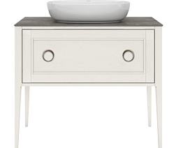 Модуль под раковину Plaza 100х46,6х81 см, белая матовая, Kerama Marazzi PL.CN.100.1+1\WHT.M Kerama Marazzi