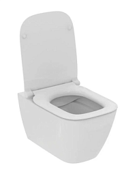 Подвесной унитаз I.life B 36х54,5 см, микролифт, быстросъемное, безободковый, с сиденьем, Ideal Standard T5330HY Ideal Standard