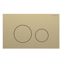Клавиша смыва Sigma40 матовая, с легкоочищаемым покрытием, круг, сталь, механическая, латунь, Geberit 115.628.QF.1 Geberit