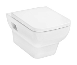 Подвесной унитаз CreekTide Q 36х54 см, без микролифта, безободковый, с сиденьем, Hansgrohe 60203450 Hansgrohe