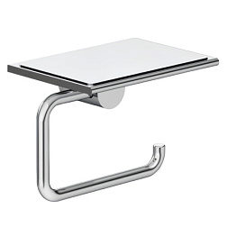 Держатель туалетной бумаги Vela R с полкой, хром, Kludi 5897105 Kludi