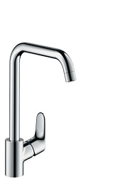 Смеситель для кухни Focus M41 квадратный излив, поворотный излив, Hansgrohe 73882000 Hansgrohe