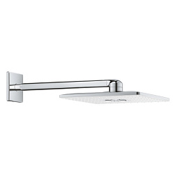 Лейка верхнего душа Rainshower 31 см, square, хром / белый, с держателем, Grohe 26479LS0 Grohe