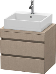 Модуль под раковину DuraStyle 60х47,8х51,2 см, без консоли, лен, 2 ящика, Duravit DS530507575 Duravit
