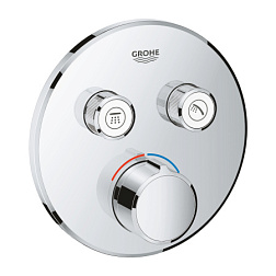 Лицевая часть встраиваемого смесителя SmartControl кнопочный, 2 функции, Grohe 29145000 Grohe