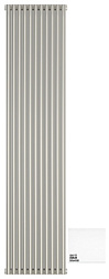 Отопительный дизайн-радиатор Эстет 49,5х180 см, 11 секций, белый, двухрядный коаксиальный, Сунержа 12-0332-1811 Сунержа