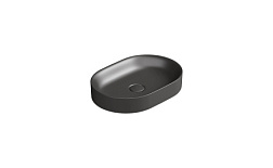 Накладная раковина Horizon 50х35х8,5 см, санфарфор, черный матовый, Catalano 150AHZNS Catalano