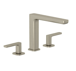 Смеситель для раковины на 3 отверстия Renon брашированный, никель, с донным клапаном, Kludi 42393N575 Kludi