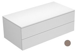 Тумба для ванной Edition 400 2 ящика, трюфель, подвесной монтаж 105х53,5х38,2 см, Keuco 31752170000 Keuco