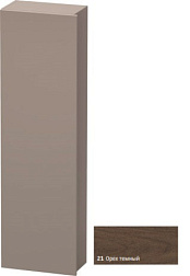 Шкаф-колонна DuraStyle 40х24х140 см, фронт - орех темный, корпус -  базальт матовый, левый, подвесной монтаж, Duravit DS1218L2143 Duravit