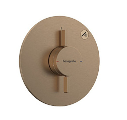 Лицевая часть встраиваемого смесителя DuoTurn S 1 функция, бронза, Hansgrohe 75618140 Hansgrohe