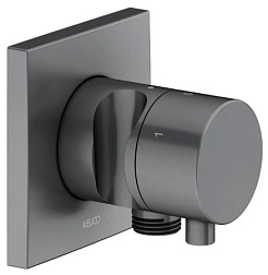 Встраиваемый переключатель для смесителя IXMO запорный вентиль с переключателем на 3 потреб, хром / чёрный, Keuco 59549 131202 Keuco